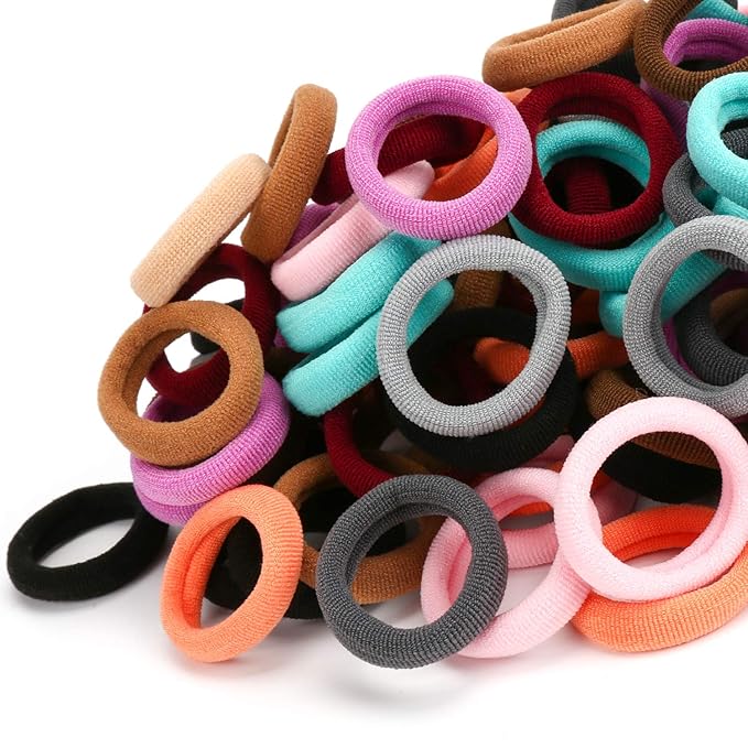 Toddler Hair Ties, Kids Hair Ties, Small Hair Bands and Girls Elastic Ponytail Holders for Baby Girls (Diameter 0.97 Inch）