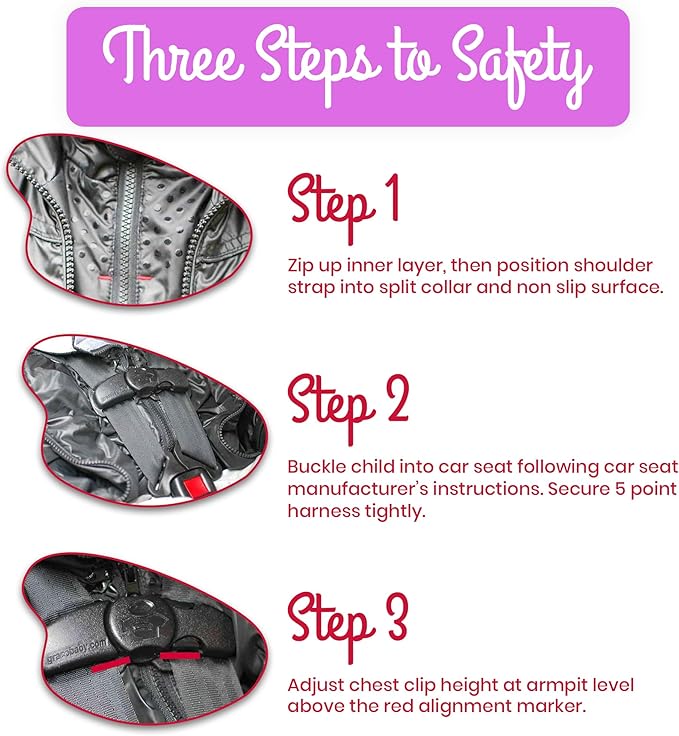 ONE KID The Road Coat Down | Car Seat Safe Winter Jacket | Crash Tested | Unisex | 12 Months-8 Years