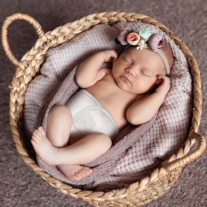 8 Pcs Baby Belly Button Band，Baby Umbilical Cord Belt, Infant Belly Binder Hernia Care Navel Truss Cotton Baby Infant Umbilical Cord Belly Band for 0-12 Months，Support Newborn Warm Essential