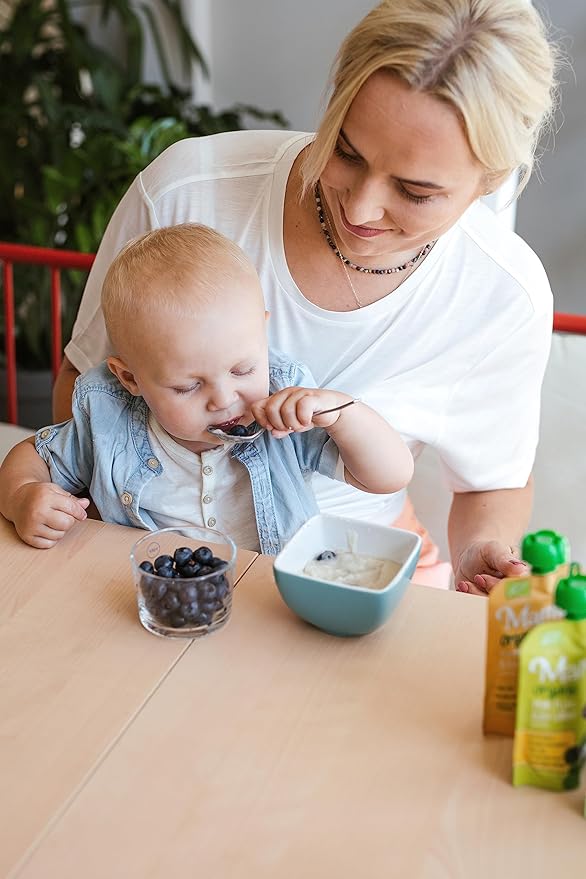 MAMUKO Organic Porridge - Rice Porridge with No Added Sugar, Milk & Preservatives - High Fiber Porridge Developed with EU Experts - Healthy Porridge Ideal for Little Ones from 4+ Months - 12 Servings