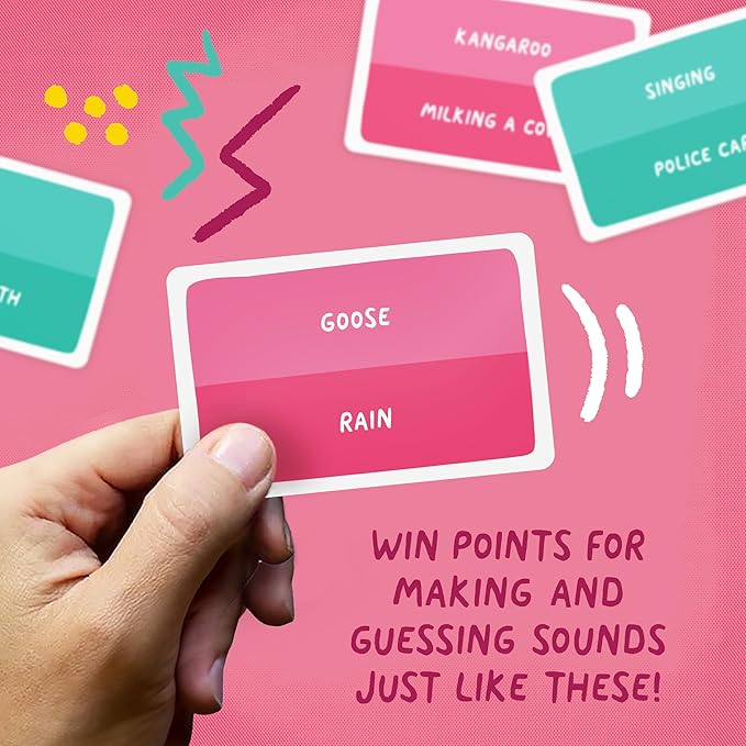 Soundiculous - The Hilarious Family Party Game of Ridiculous Sounds | Fast-Paced, Easy-to-Leam Card Game | Great for Game Night, Travel & Holidays (New Edition)