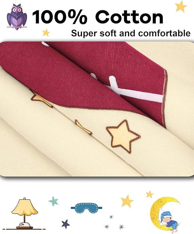 DAUGHTER QUEEN Boys 100% Cotton Long Sleeve Pajamas Size 18Months-12Years