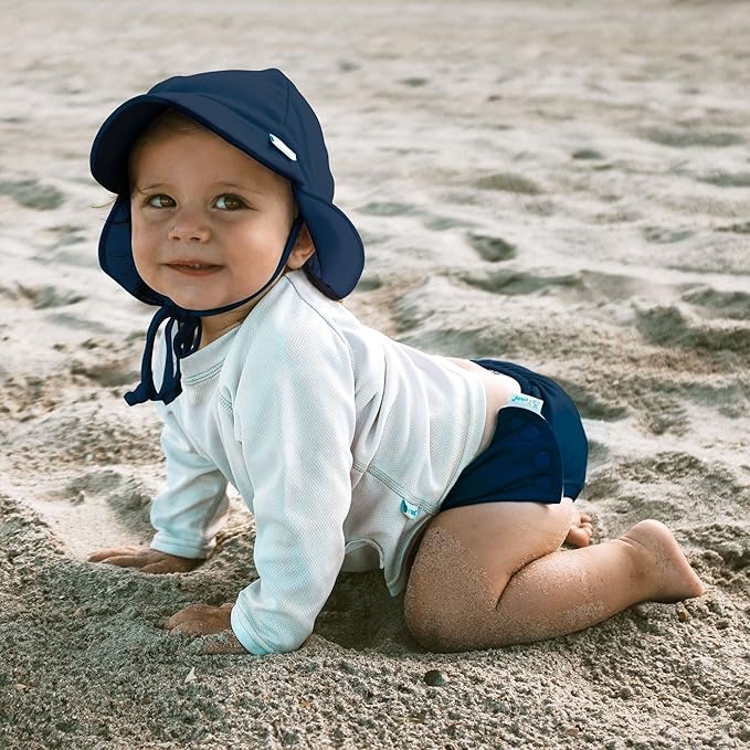 Green Sprouts Unisex-Baby Flap Sun Protection Swim HatHat