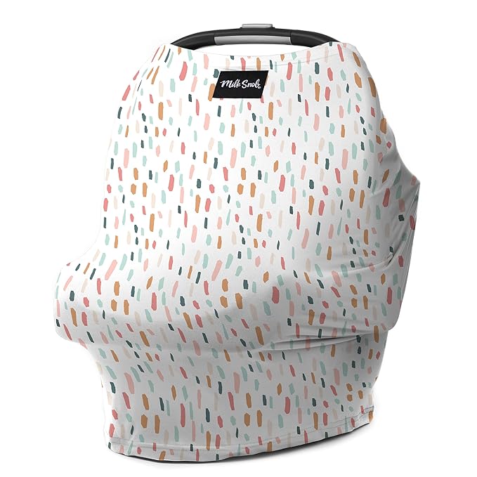 Milk Snob Original 5-in-1 Cover - Nursing Cover for Breastfeeding - Baby Carseat Canopy & Stroller - Essential All-in-One Design - Gift for Mom, Baby (Quinn)