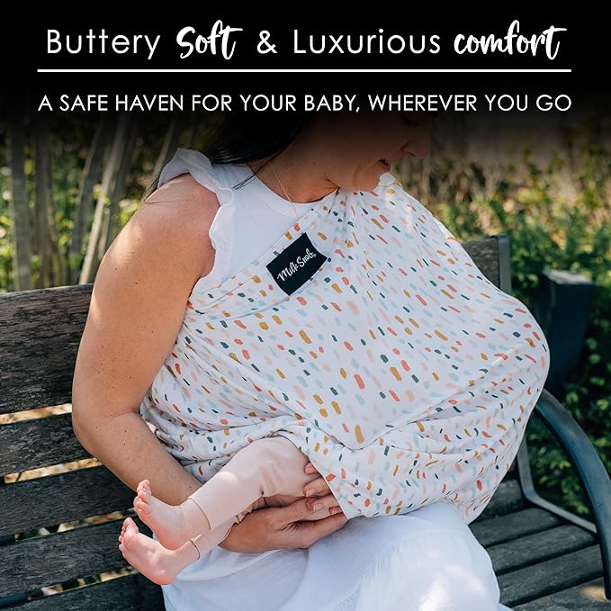 Milk Snob Original 5-in-1 Cover - Nursing Cover for Breastfeeding - Baby Carseat Canopy & Stroller - Essential All-in-One Design - Gift for Mom, Baby (Quinn)