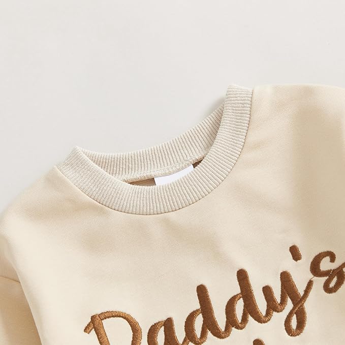 Infant Baby Boy Fall Clothes Set Funny Letter Sweatshirt Pant Outfit Toddler Winter Clothes 6 12 18 Months 2T 3T