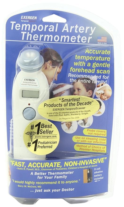 Exergen Thermometer, Temporal Scanner (1 unit)