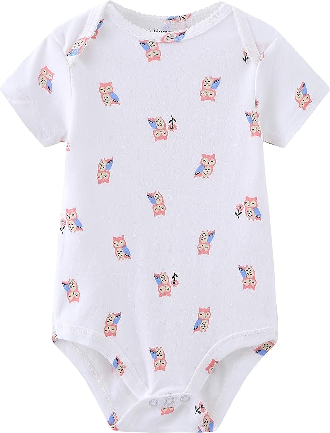 Kiddiezoom Baby Layette Set Baby Boys' 9-Piece Bodysuits Pants Set Toddler Girl Boy Unisex Baby Gift Sets