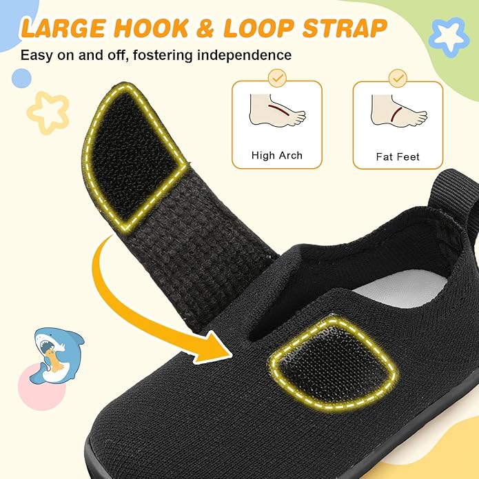 L-RUN Baby Shoes Boys Girls First Walking Shoes Infant Sneakers Toddler Crib Shoes Lightweight Breathable Non-Slip Soles