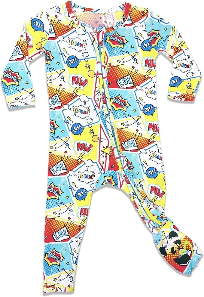 Bellabu Bear Convertible Footies for Baby Boys & Baby Girls, Family Matching Pajamas, Rayon from Bamboo