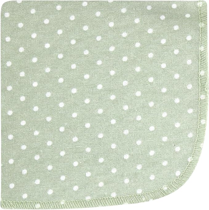 Hudson Baby Unisex Baby Flannel Cotton Washcloths, Pink Dainty Floral 10 Pack, One Size