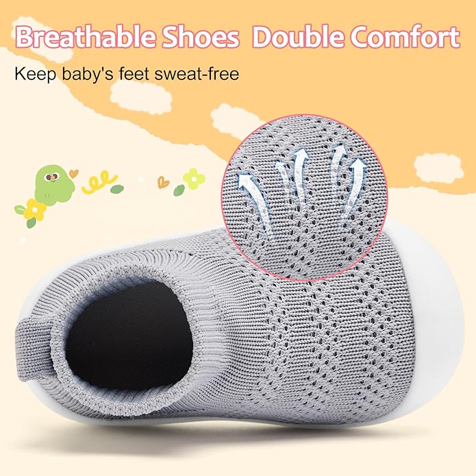 VIFUUR Baby Shoes Girls Boys Toddler Sneakers Non-Slip First Walkers Shoes for Babies 6 9 12 18 24 Months