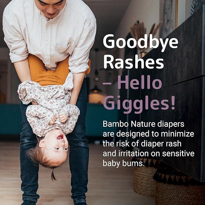 Bambo Nature Premium Eco-Friendly Baby Diapers, Size 5 (27-40 Lbs), 25 Count