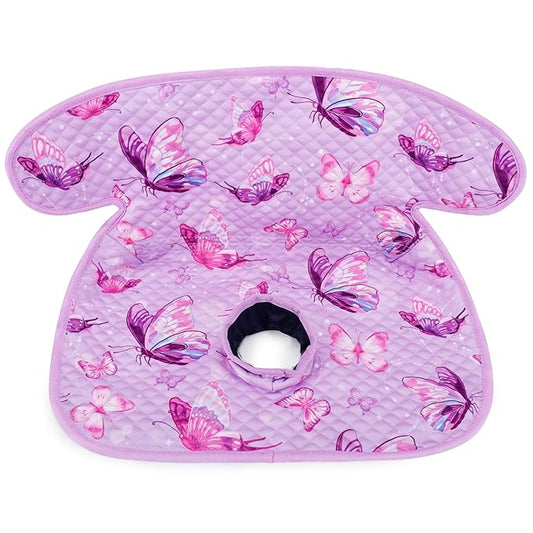 Babenest Car Seat Potty Protector Cover -Waterproof Carseat Training Liner for Baby &Toddler Shower Gift, Dry Piddle Pee Pad with Fun Designs for Strollers & Infant Car Seats (1pc, Butterfly-Purple)