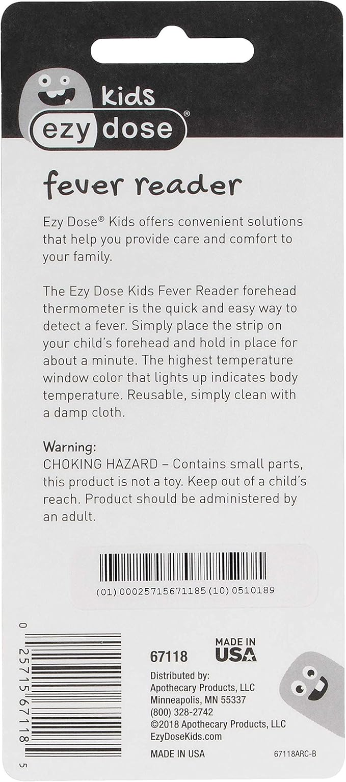 EZY DOSE Kids Thermometer for Fever for Baby and Toddler, Celsius & Fahrenheit, Reusable, Home & Travel, 10 ml