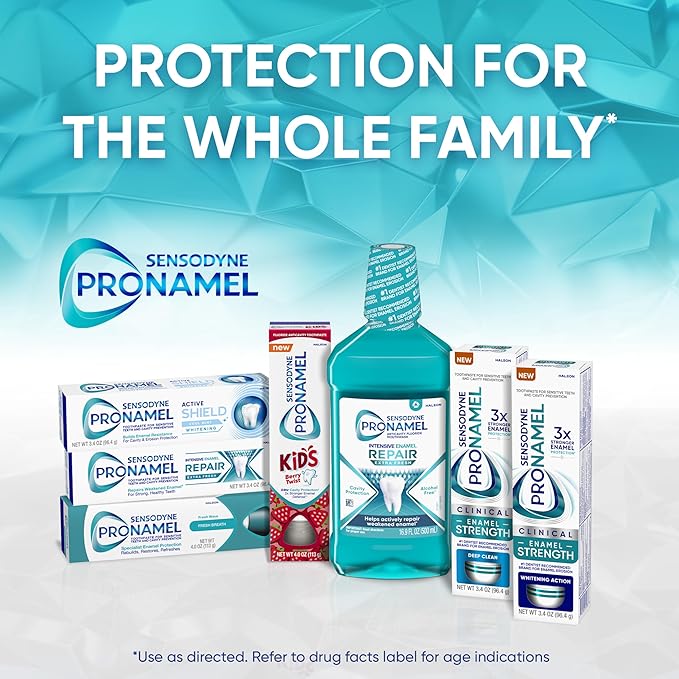 Sensodyne Pronamel Kids Toothpaste, Fluoride Anticavity Toothpaste, Cavity and Enamel Protection, for Ages 2+, Berry Twist Flavored, 4 oz (2 Pack)