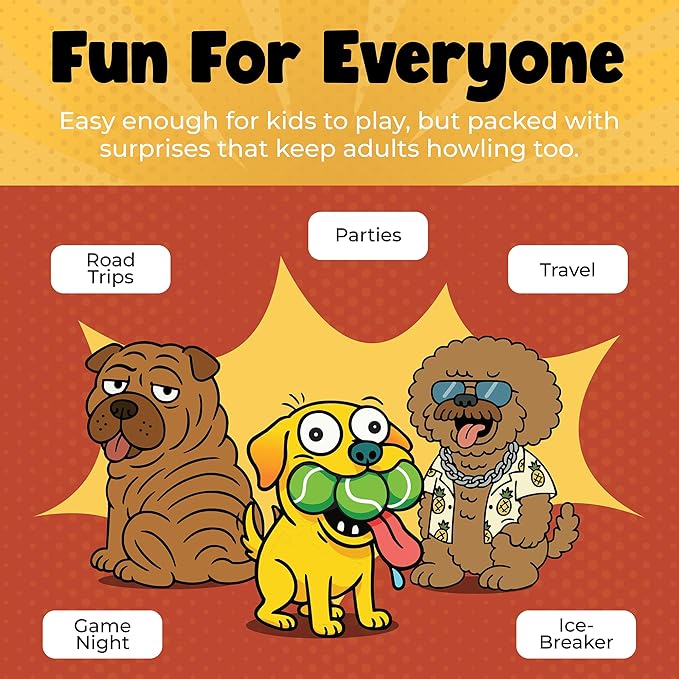 DR DINGUS Alpha Dog - Fast Slap Card Game - 2-6 Players - Ages +7-15 Minutes to Play - High Stakes - Party, Family Night, Kid and Adult