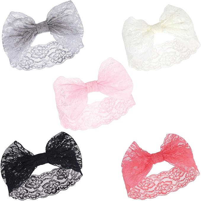 Hudson Baby Cotton and Synthetic Headbands, Size 0-24 Months