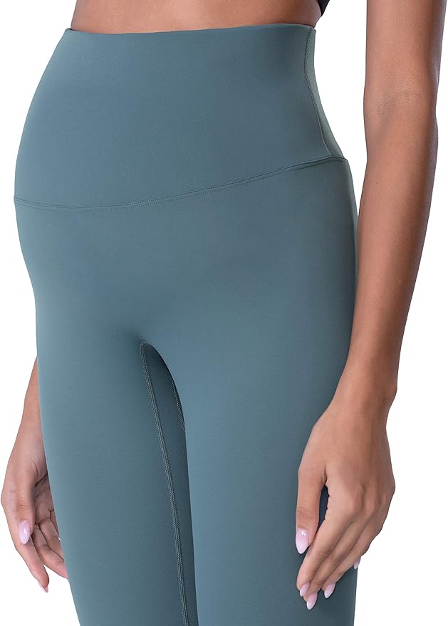 POSHDIVAH Women's Maternity Leggings Over The Belly Pregnancy Yoga Pants Active Wear Workout Leggings