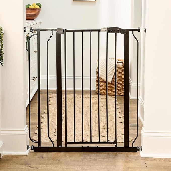 Regalo Safety 36" Extra Tall Baby Safety Gate for Doorways & Bottom of Stairs, Pressure Mount, for 6-24 Months, Toddlers & Pets, Tested & Safe for 30 Years, American Designed, American Owned