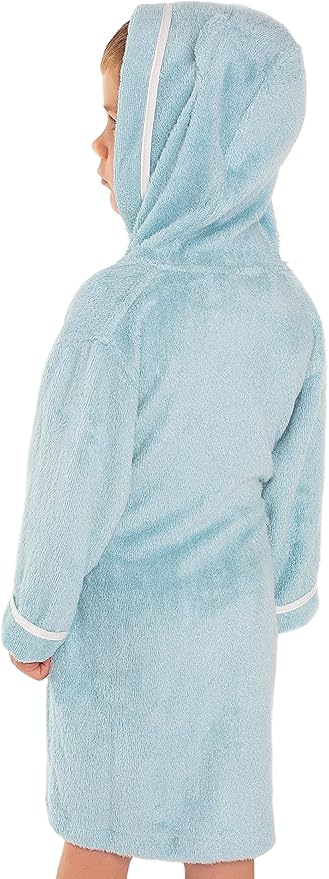 Premium Soft Toddler Bathrobe - Rayon from Bamboo Toddler Robe with Hood - Kids Boys & Girls Robe