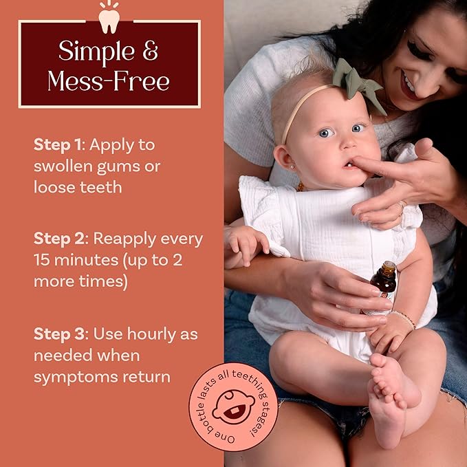 Punkin Butt Teething Oil for Babies, Herbal Plant-Based Formula Infused with Chamomile, Clove & Peppermint & Enhanced with Natural Homeopathics - Chamomilla, Phytolacca & Rheum, 1oz Bottle