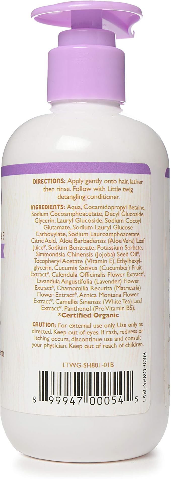 Little Twig Shampoo, Natural Plant Derived Formula, Lavender, 8.5 fl oz