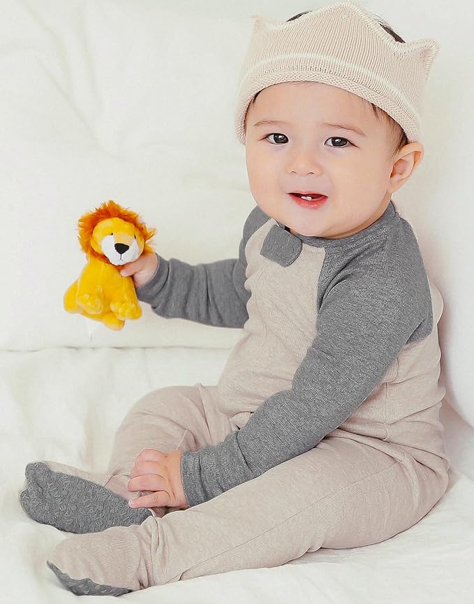 VAENAIT BABY Infant Toddler Boys Girls Modal Cotton Footed Pajamas One-Piece Romper Sleep and Play 0M-2T