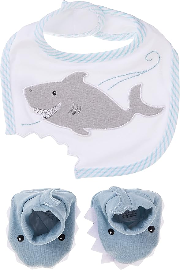Baby Aspen Baby Shark Hooded Towel/Newborn Spa Bath Robe, Baby Beach Towel | Baby Bath Towel