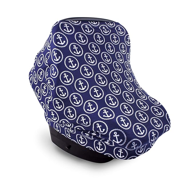 Hudson Baby Unisex Baby Multi-use Car Seat Canopy, Anchors, One Size