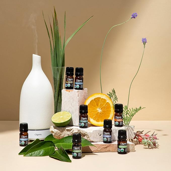 Cliganic Organic Frankincense Essential Oil - 100% Pure Natural for Aromatherapy Diffuser | Non-GMO Verified (Packaging May Vary)