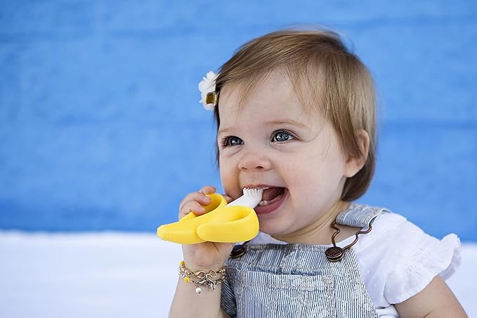 Baby Banana The Original, Banana Brush, Made in USA, Toddler Toothbrush, Family-Owned Business