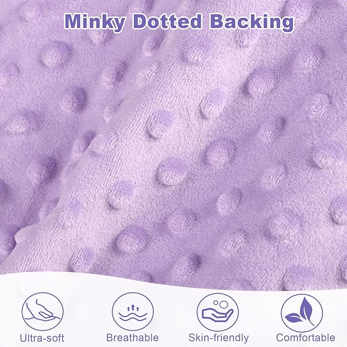 Windproof Baby Car Seat Cover, 3D Mink Dot Infant Car Seat Canopy with Breathable Mesh Window, Baby Carrier Cover for All Seasons, Easy Access Carseat Carrier Snug Fit Infant Stroller(Purple Flower)