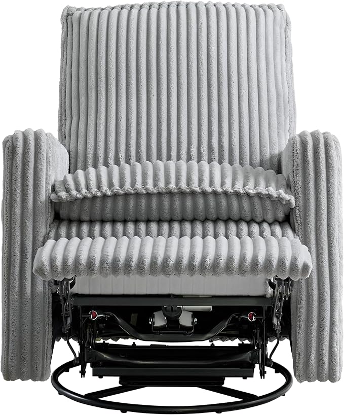 Oxford Baby Uptown Power Recliner/Glider, Corduroy, Ash Gray