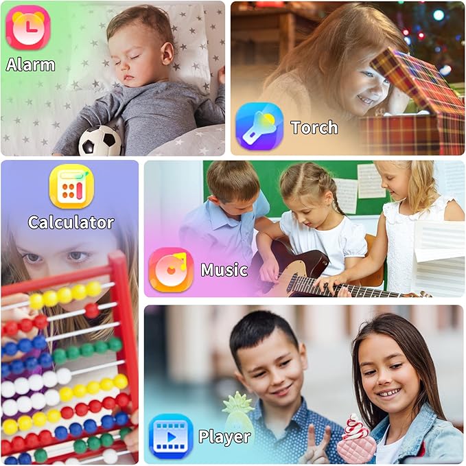 Phyulls Smart Watch for Kids with 39 Games Alarm Clock, Touchscreen, Calendaring Camera Music Player Time Display Video & Audio Recording, Toys for 3-12 Years Old Boys