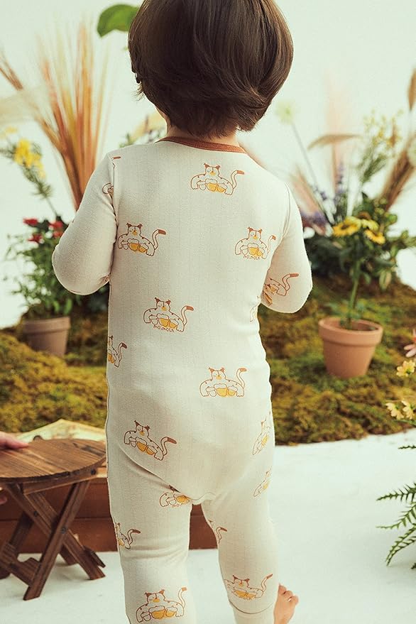 moimoln Modal Cotton Infant Toddler Boys Girls One-Piece Snug fit Romper Playsuits