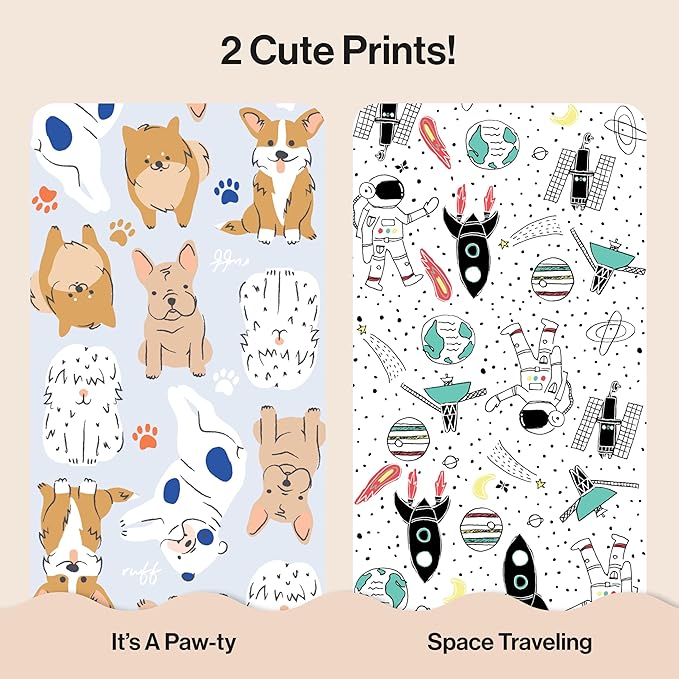 The Honest Company Comfort Dry Disposable Diapers for Sensitive Skin, Hypoallergenic, Fragrance-Free, Space Travel + It's a Pawty, Club Box, Size 3 (16-28 lbs), 62 Count