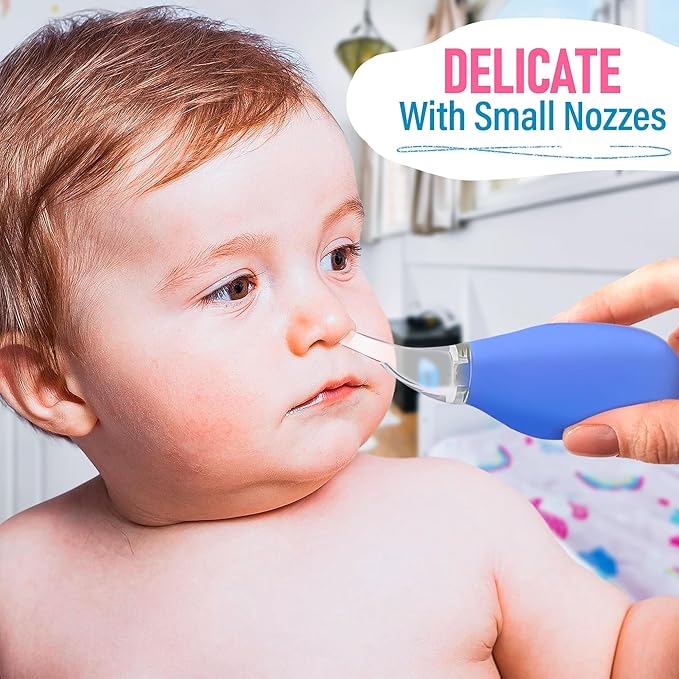 3 Pcs Nose Bulb Syringe for Baby - 3.5" Mucus Suction for Babies, Baby Bulb Syringe for Infant, Made from Odor-Free PVC & Rubber Nasal Suction for Babies - Easy to Use Infant Nose Sucker for Toddlers