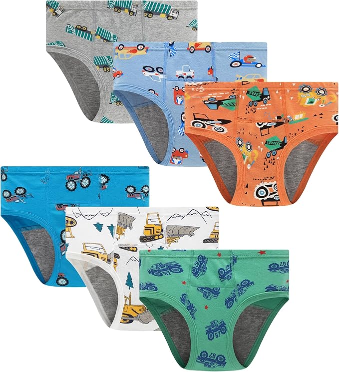 Boboking Boys Training Toddler Underwear Truck Potty Briefs For Boys