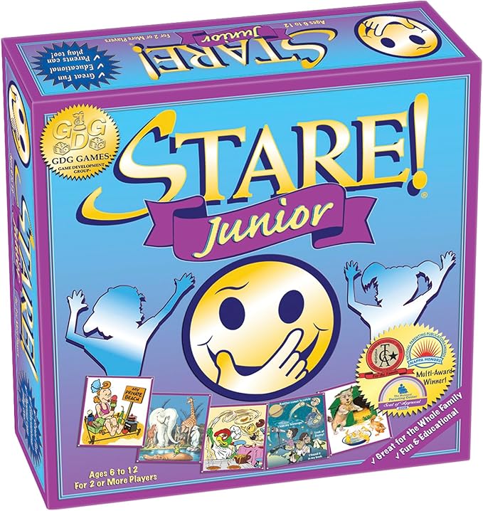 Stare Junior — The Award-Winning Game of Visual Recall, Where Fun Image Cards Challenge Kids’ Minds — Great for The Whole Family, Ages 6 & Up