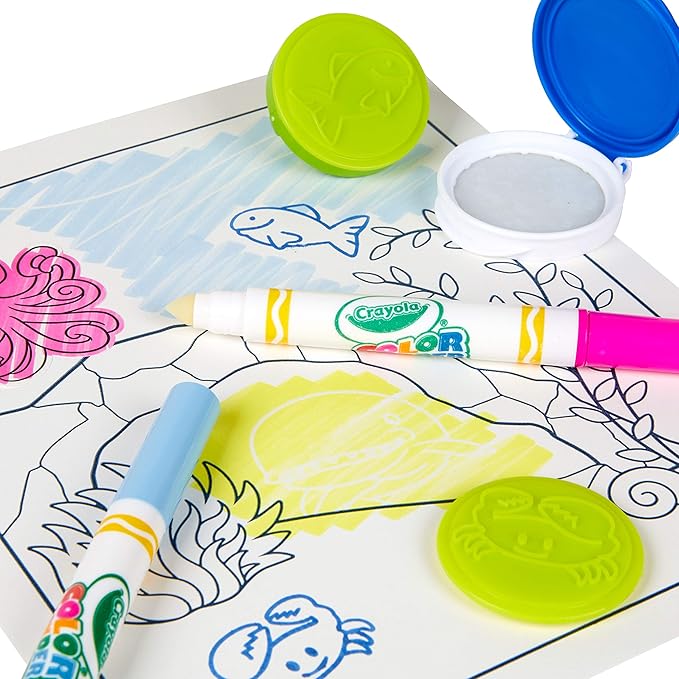 Crayola Color Wonder Mess Free Coloring Activity Set (30+ Pcs), Essential Easter Basket Stuffers for Kids, Travel Art Kit, Gift for Toddlers, Ages 3+
