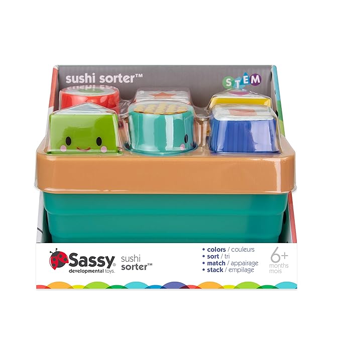 Sassy Sushi Sorter, Multi (Pack of 6)