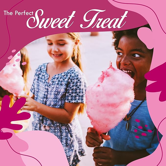 Cotton Candy Floss Sugar Package of 2ct-(Pink Vanilla and Blue Raspberry)-3lb Each Flavor- (2ct-3lb Jars)
