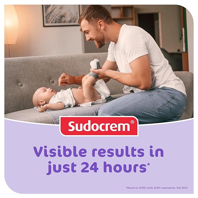 Sudocrem Diaper Rash Cream for Baby's Skin, Triple Action Diaper Rash Paste that Soothes, Treats and Protects, 15.29% Zinc Oxide Cream - 14oz (400g)