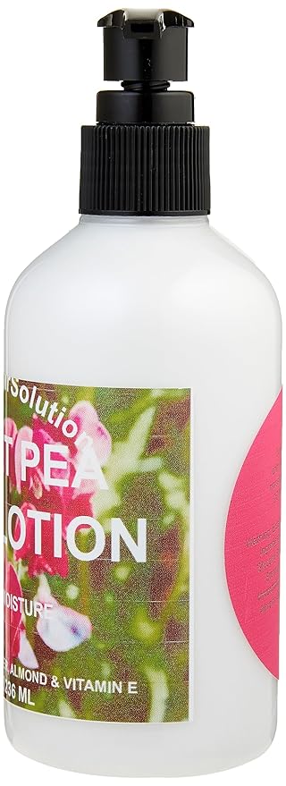 Organic Hair Solution Body Lotion with Soothing Aloe Vera and Vitamin E- Dry Skin, Non-Greasy-Shea Butter, Almond oil- For both Males & Females- Natural Fragrance-Vegan (Sweet Pea)