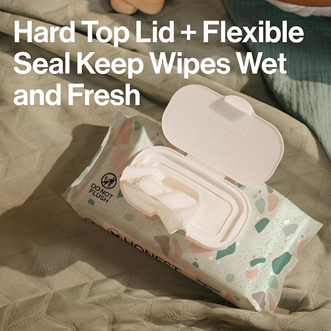 The Honest Company Hypoallergenic Multi-Use Baby Wipes for Sensitive Skin, Geo Mood, 576 Count