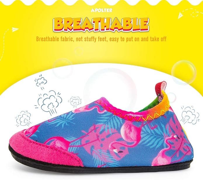Baby Boys and Girls Swim Water Shoes Barefoot Aqua Socks Non-Slip for Beach Pool Toddler Kids