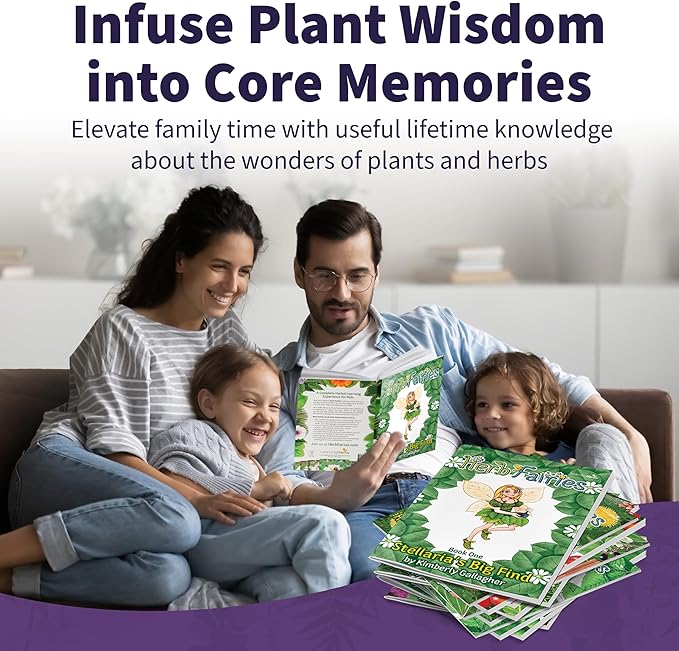 Herb Fairies: 13 Plant Story Books Set & Digital Learning System – Explore Plants Through Educational Stories – Includes Audiobooks, Printables, Crafts, Puzzles & Games