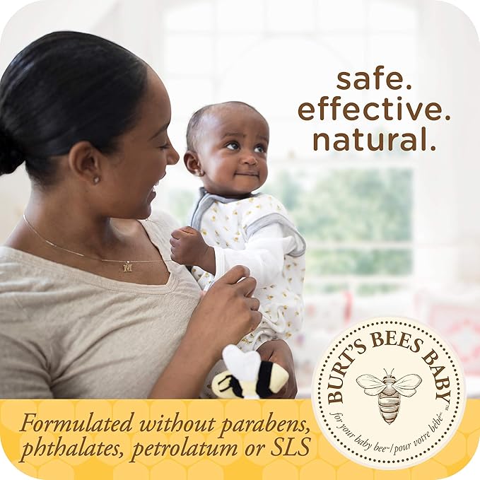 Burt's Bees Baby Nourishing Baby Oil, 100% Natural Origin Baby Skin Care, 4 Ounce Bottle