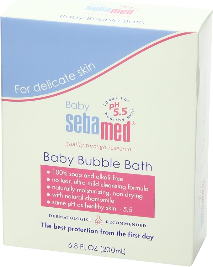 Sebamed Baby Bubble Bath 6.8 Fluid Ounces - Best for Baby's Sensitive Skin - Eczema - Psoriasis